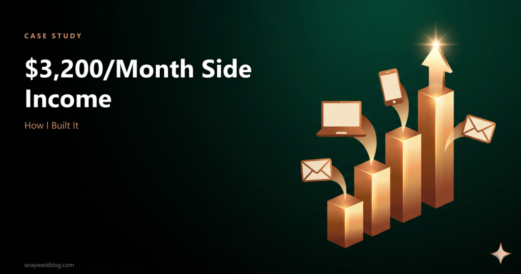 How I Built a $3,200/Month Side Income While Working Full-Time featured image