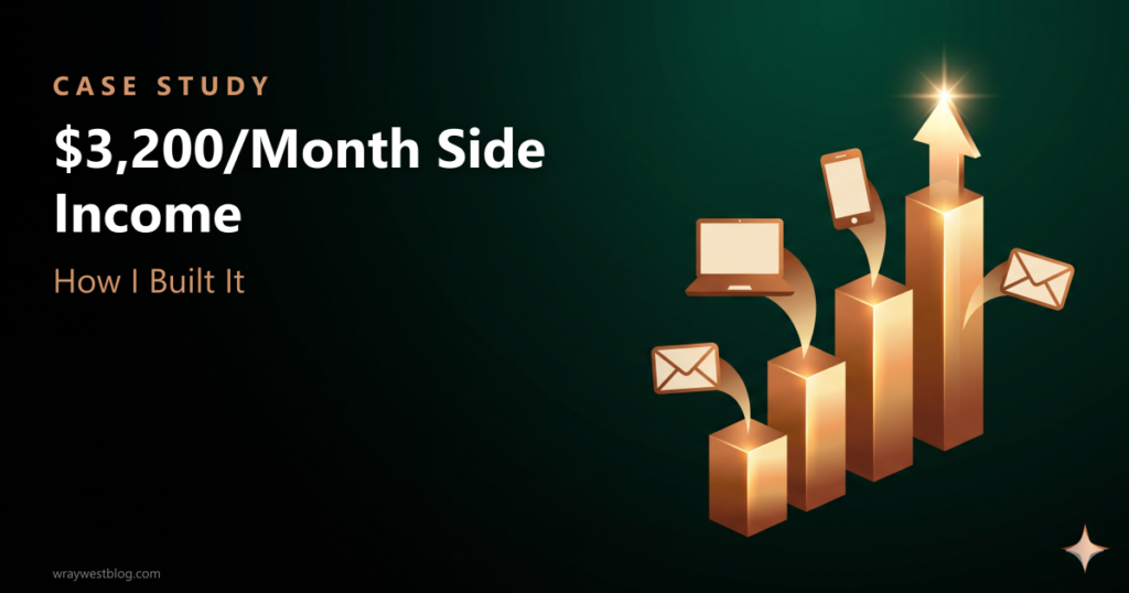 How I Built a $3,200/Month Side Income While Working Full-Time featured image