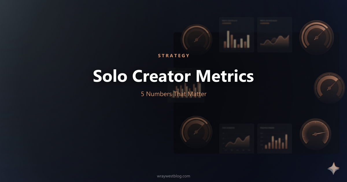 Solo Creator Metrics: 5 Proven Numbers That Matter featured image