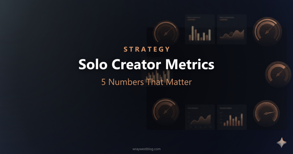 Solo Creator Metrics: 5 Proven Numbers That Matter featured image