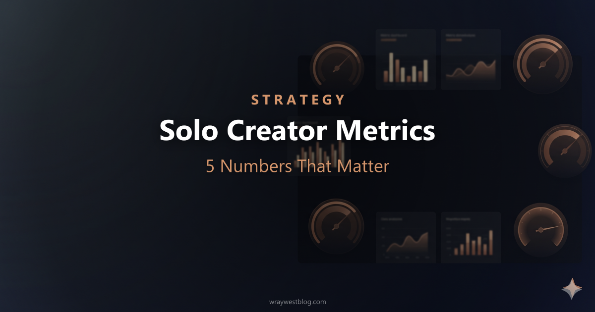 Solo Creator Metrics: 5 Proven Numbers That Matter featured image