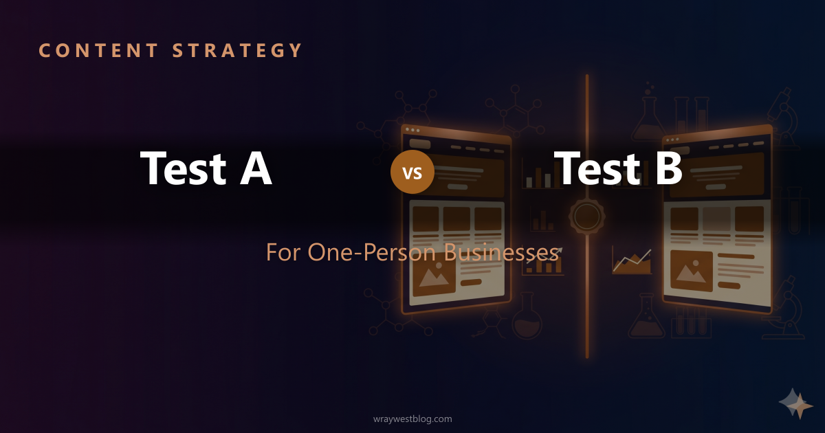 A/B Testing for One-Person Businesses: 2026 Guide featured image